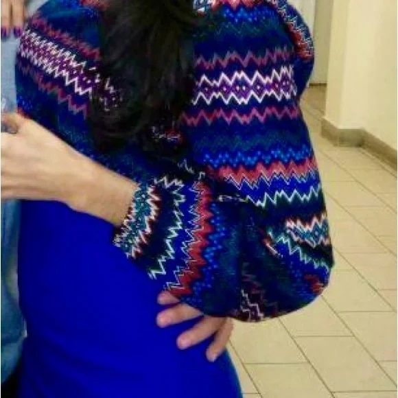 Geometry Pattern Blouse - Picture 3 of 4